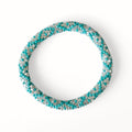 Bracelet népalais #53 (vert et argent)