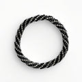 Bracelet népalais #59 (argent et noir)