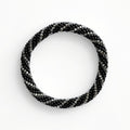 Bracelet népalais #61 (noir et argent)