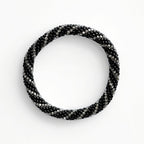 Bracelet népalais #61 (noir et argent)