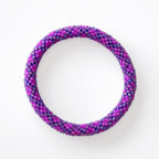 Bracelet népalais #67 (rose violet)
