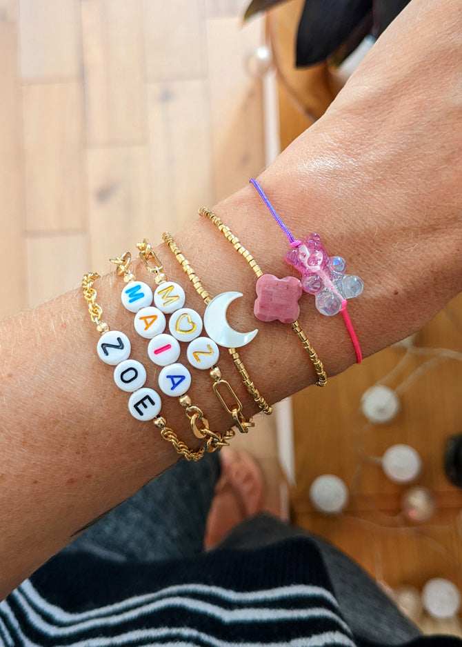 Bracelet Little Words - golden edition (à personnaliser)