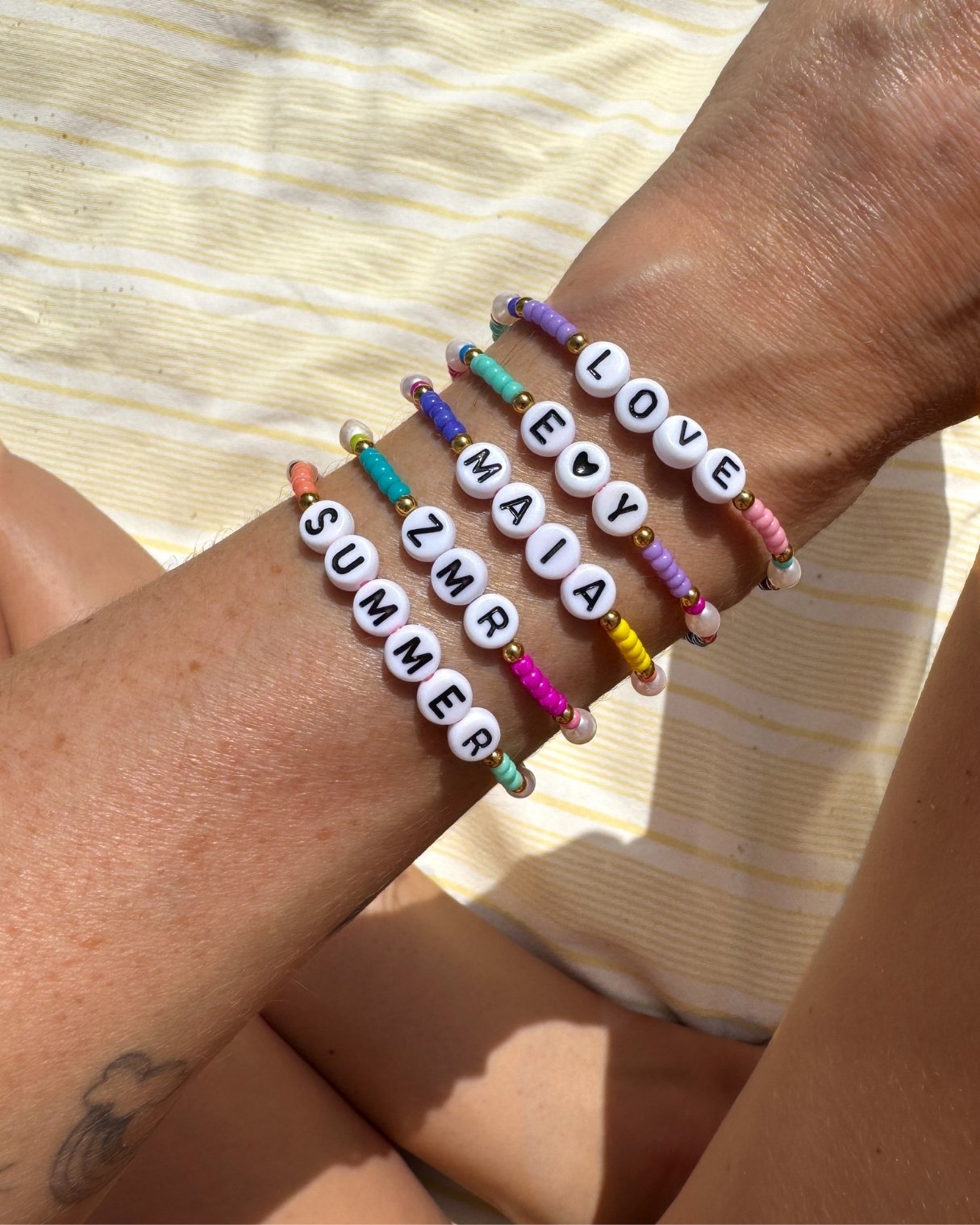 Bracelets Summer Crush (à personnaliser)