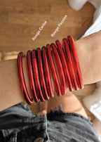 Jonc bouddhiste - rouge passion et rouge cerise