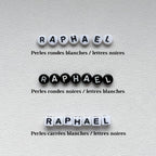 Bracelet Little Words for men - labradorite (à personnaliser)