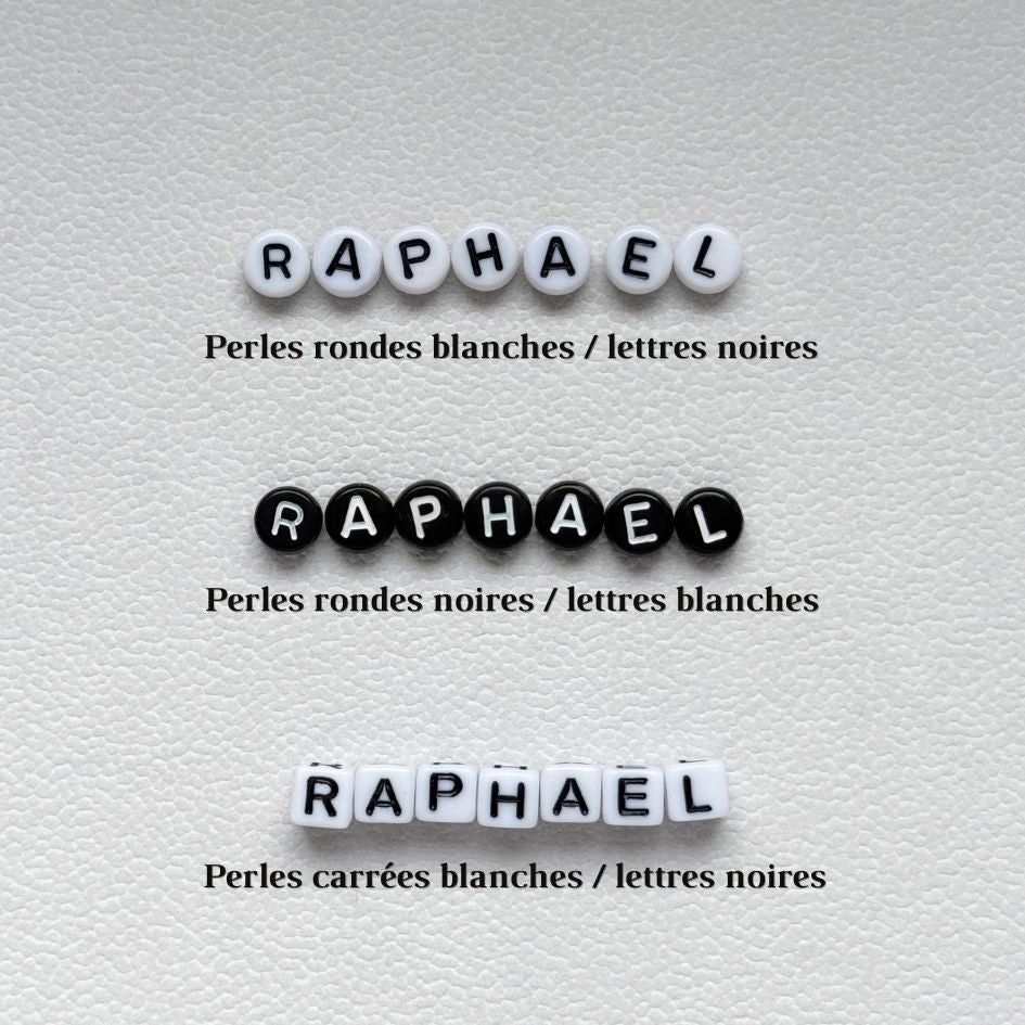 Bracelet Little Words for men - labradorite (à personnaliser)