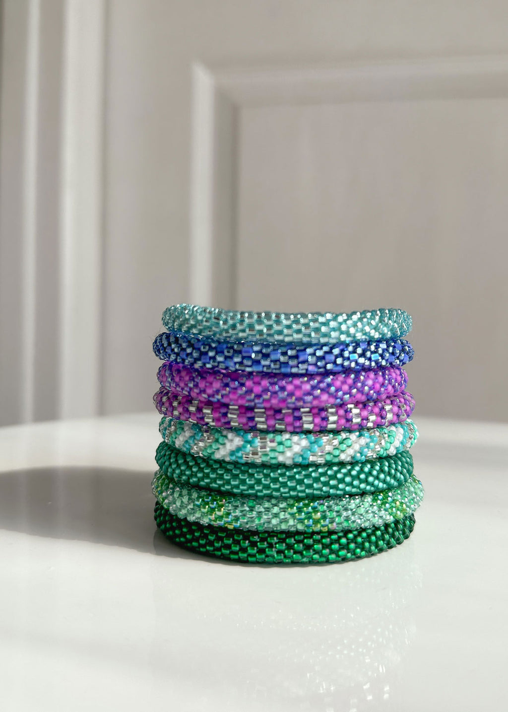 Bracelet népalais #66 (bleu violet)