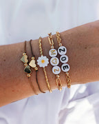 Bracelet Little Words - golden edition (à personnaliser)