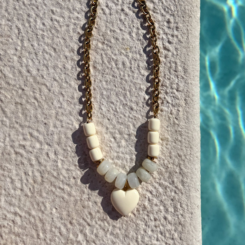 Collier Isla - crème