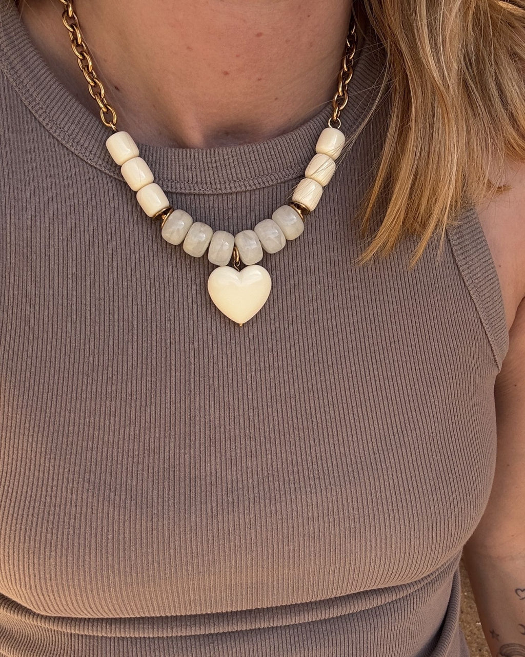 Collier Isla - crème