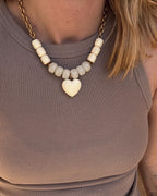 Collier Isla - crème