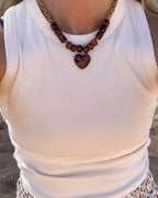 Collier Isla - marron