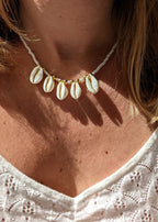 Collier Cauri (perles miyiku ou chaîne plaqué or)