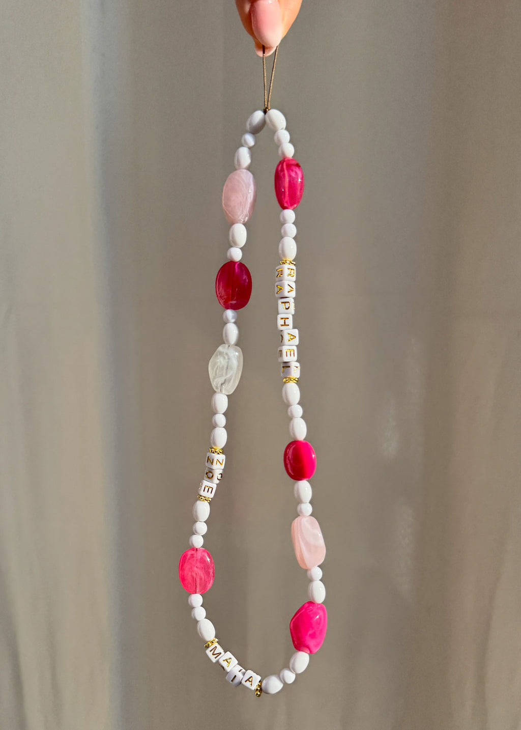 Bracelet de téléphone - Sweet Sugar - Framboise (à personnaliser)