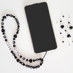 Bracelet de téléphone - Black Heart (à personnaliser)
