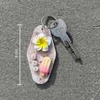Porte-clés grigri blanc (à personnaliser)