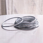 Jonc bouddhiste - fin silver