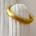 Jonc bouddhiste plat - 12mm light gold
