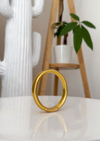 Jonc bouddhiste plat - 12mm light gold