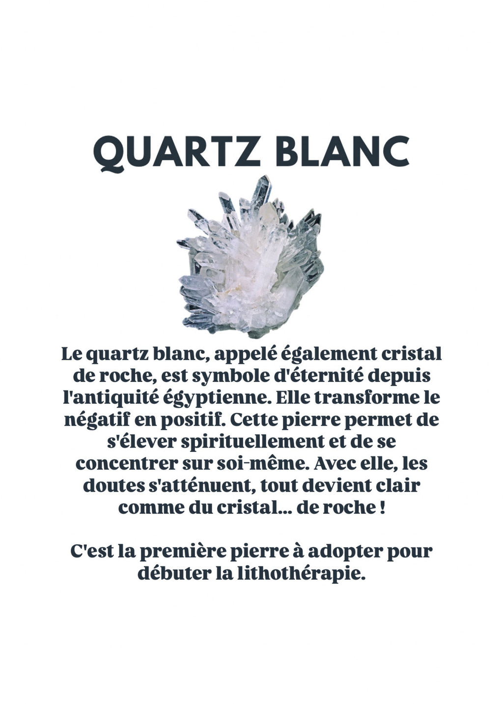 Jonc bouddhiste precious - light gold & quartz blanc