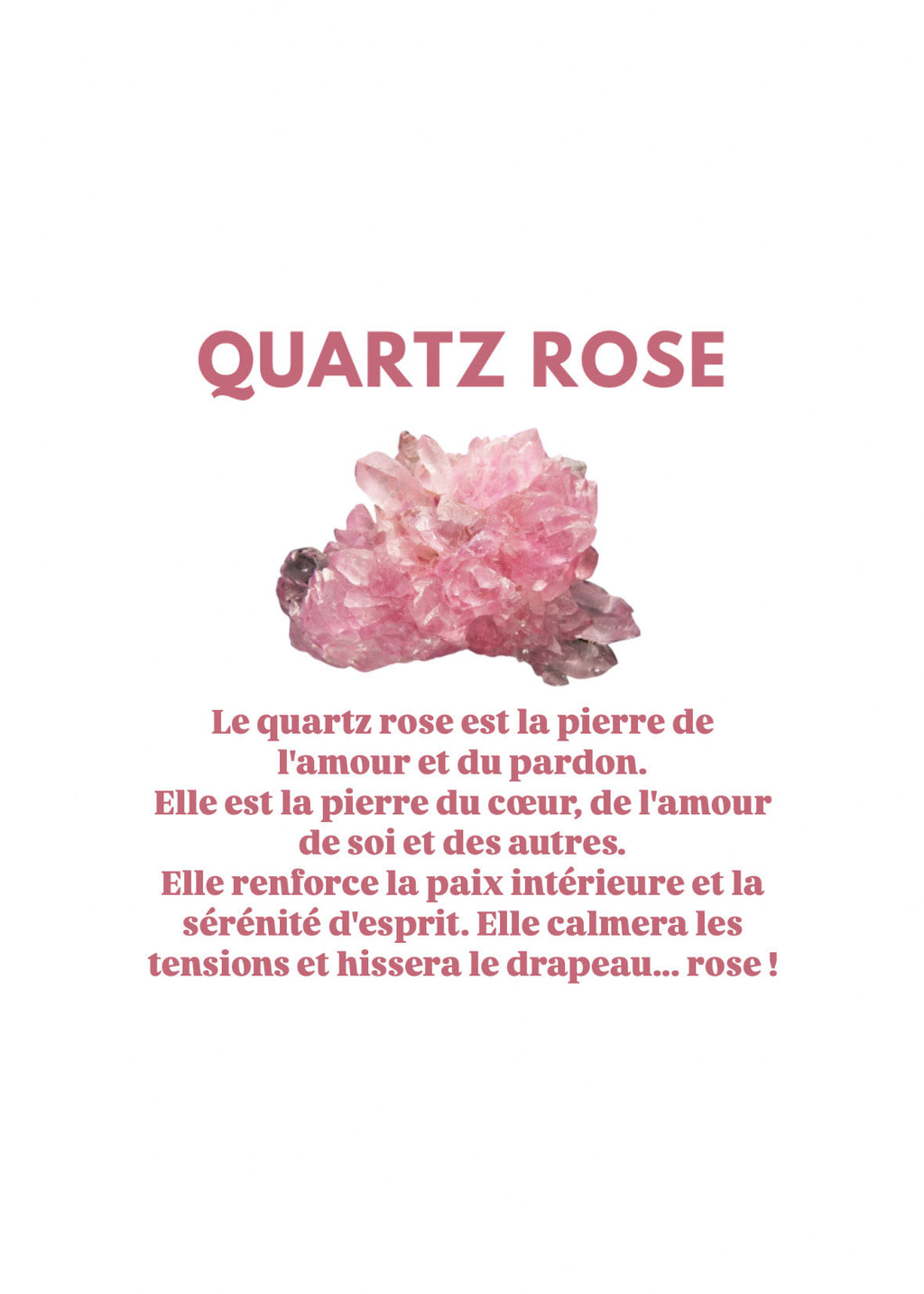 Jonc bouddhiste precious - champagne & quartz rose