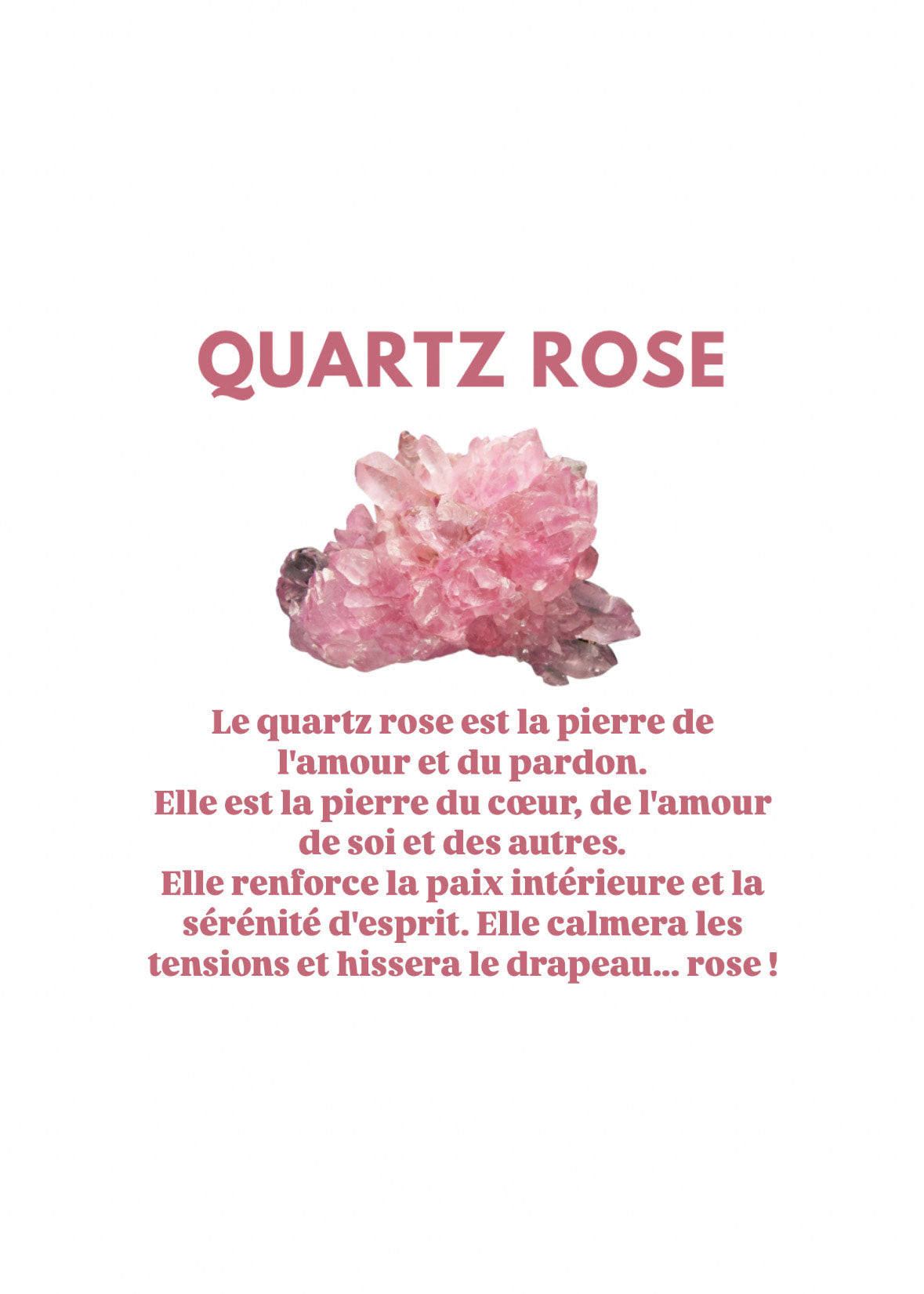 Jonc bouddhiste precious - silver & quartz rose
