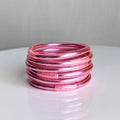 Jonc bouddhiste - rose clair, rose flashy, rose fuchsia