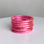 Jonc bouddhiste - rose clair, rose flashy, rose fuchsia