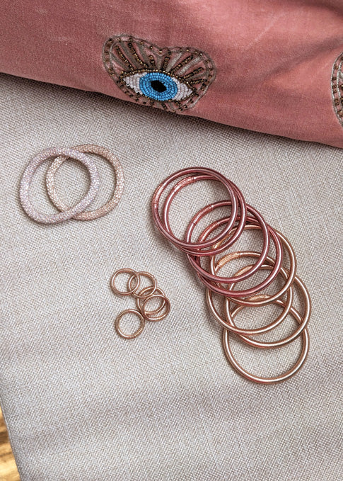 Jonc bouddhiste - rose gold