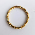 Jonc bouddhiste - torsadé light gold
