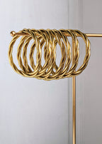 Jonc bouddhiste - torsadé light gold