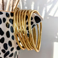 Jonc bouddhiste - fin light gold