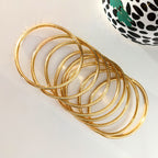 Jonc bouddhiste - fin light gold