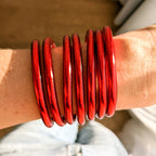 Jonc bouddhiste - rouge passion et rouge cerise