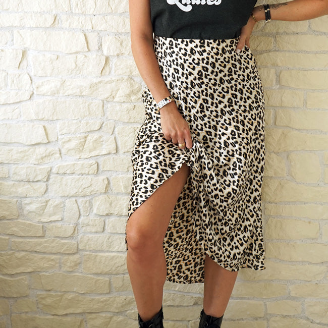 Jupe Cristina - crème leopard