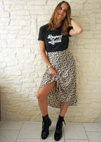 Jupe Cristina - crème leopard