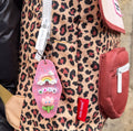 Porte-clés grigri rose (à personnaliser)