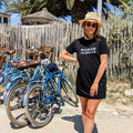 Robe T-shirt Maman Rebelle - noir zèbre