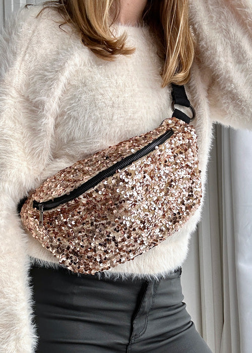 Sac banane à sequins Taylor - champagne